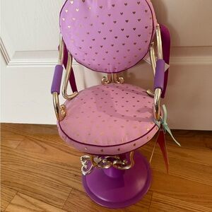 Purple and Gold Kids Accessory Chair